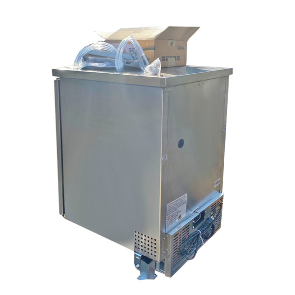 Cooler Depot 4 Cubic Feet Silver Single Tap Quarter Barrel Freestanding